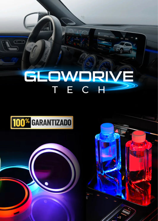 GLOWDRIVE PORTAVASOS LED CARRO