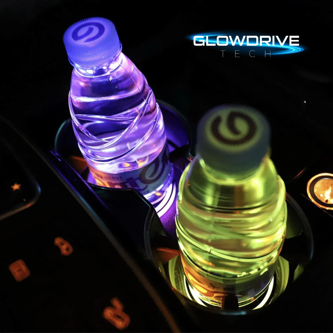 GLOWDRIVE | Portavasos LED para carro